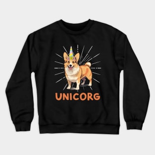 Corgi for Kids Girls Unicorg Unicorn Corgicorn Dog Crewneck Sweatshirt